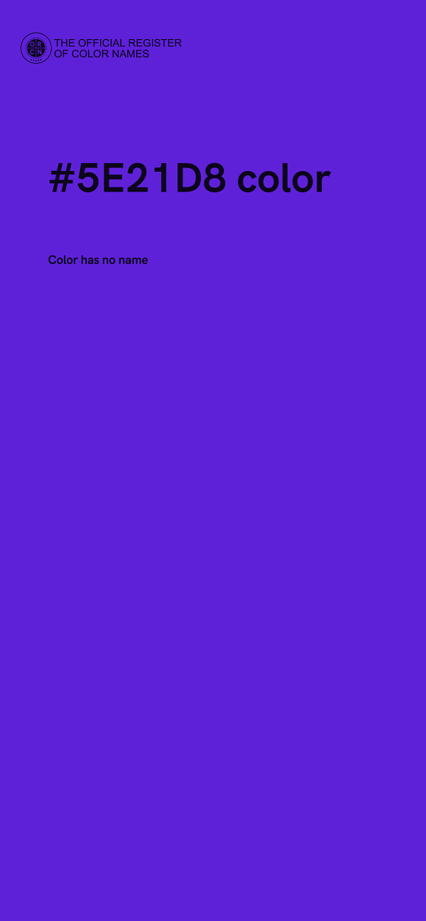 #5E21D8 color image