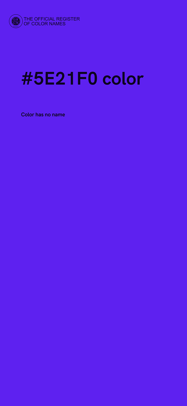 #5E21F0 color image