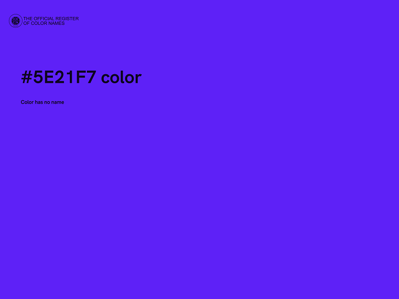 #5E21F7 color image