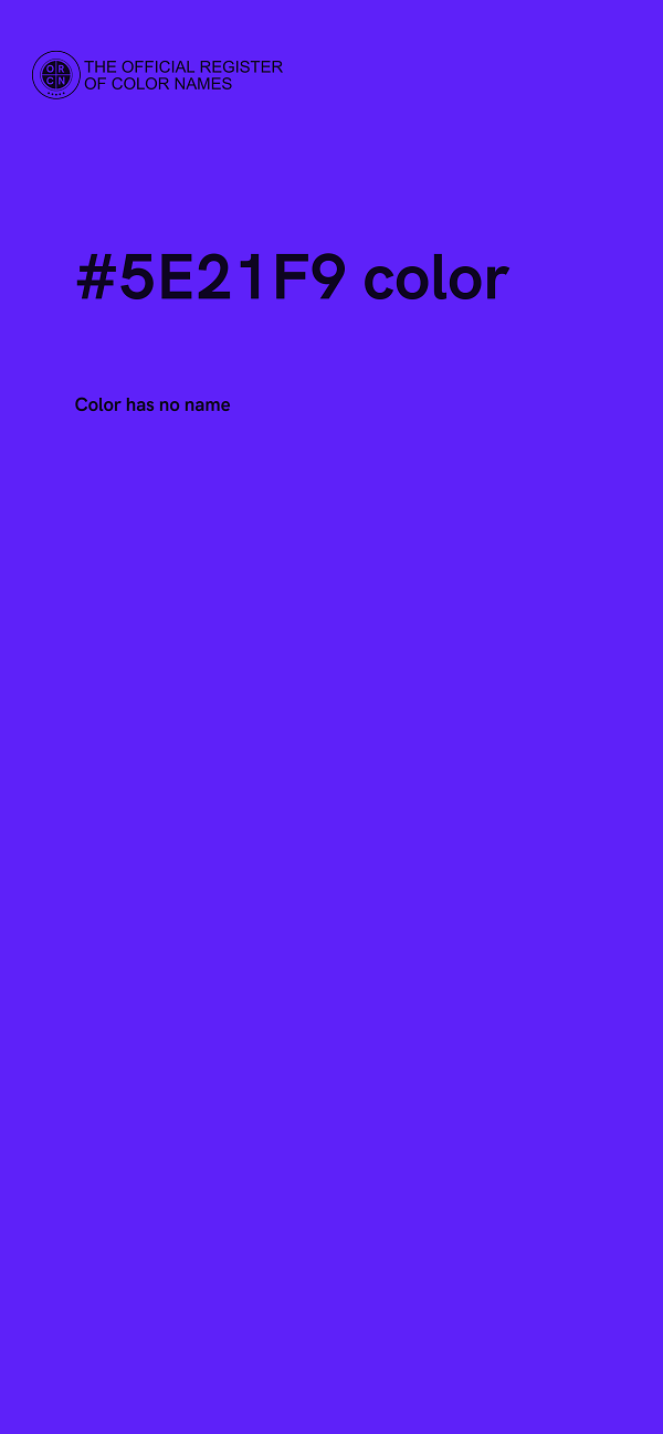 #5E21F9 color image