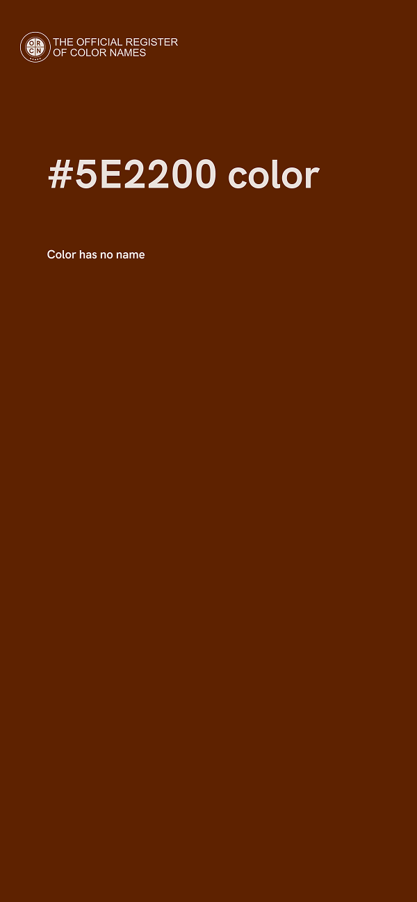 #5E2200 color image