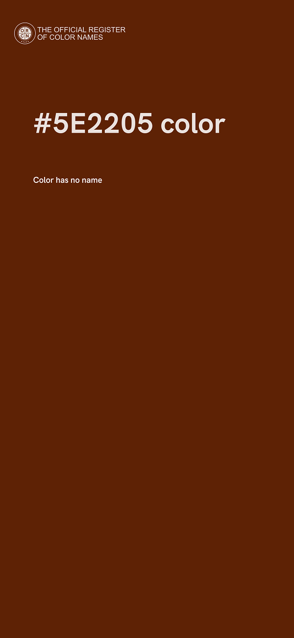 #5E2205 color image