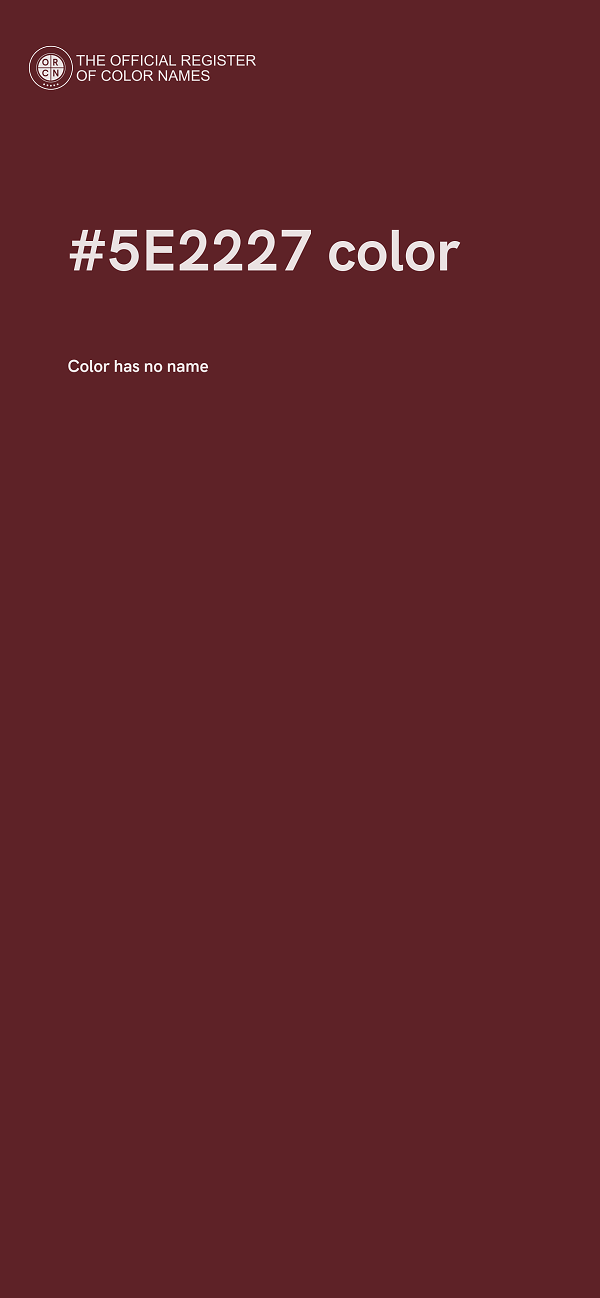 #5E2227 color image