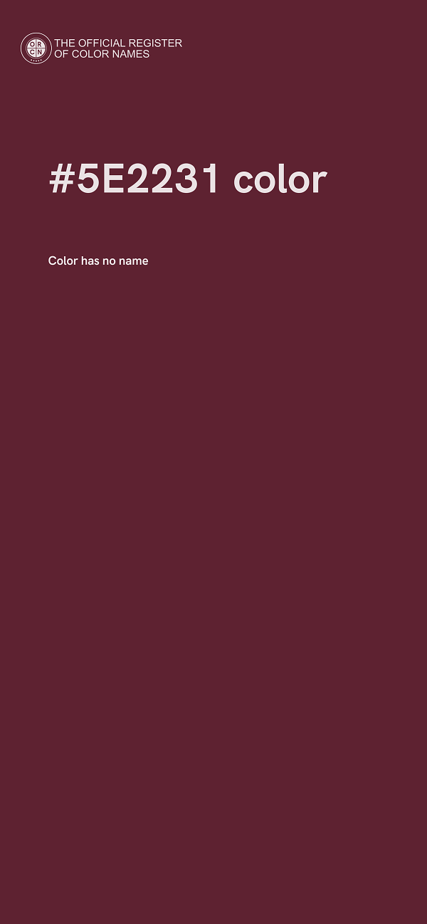 #5E2231 color image
