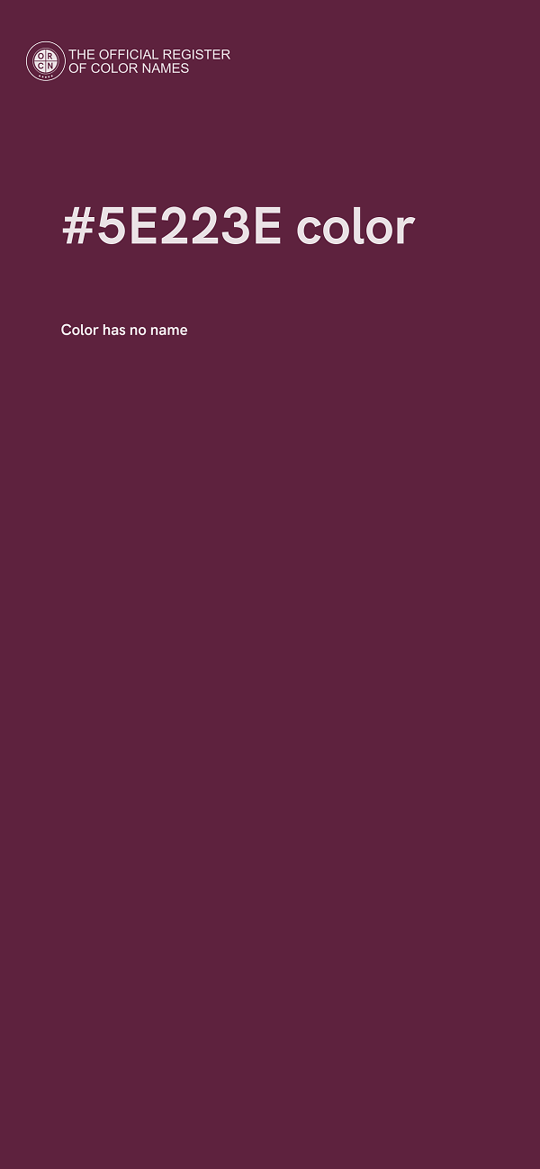 #5E223E color image
