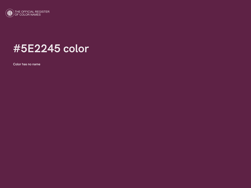 #5E2245 color image