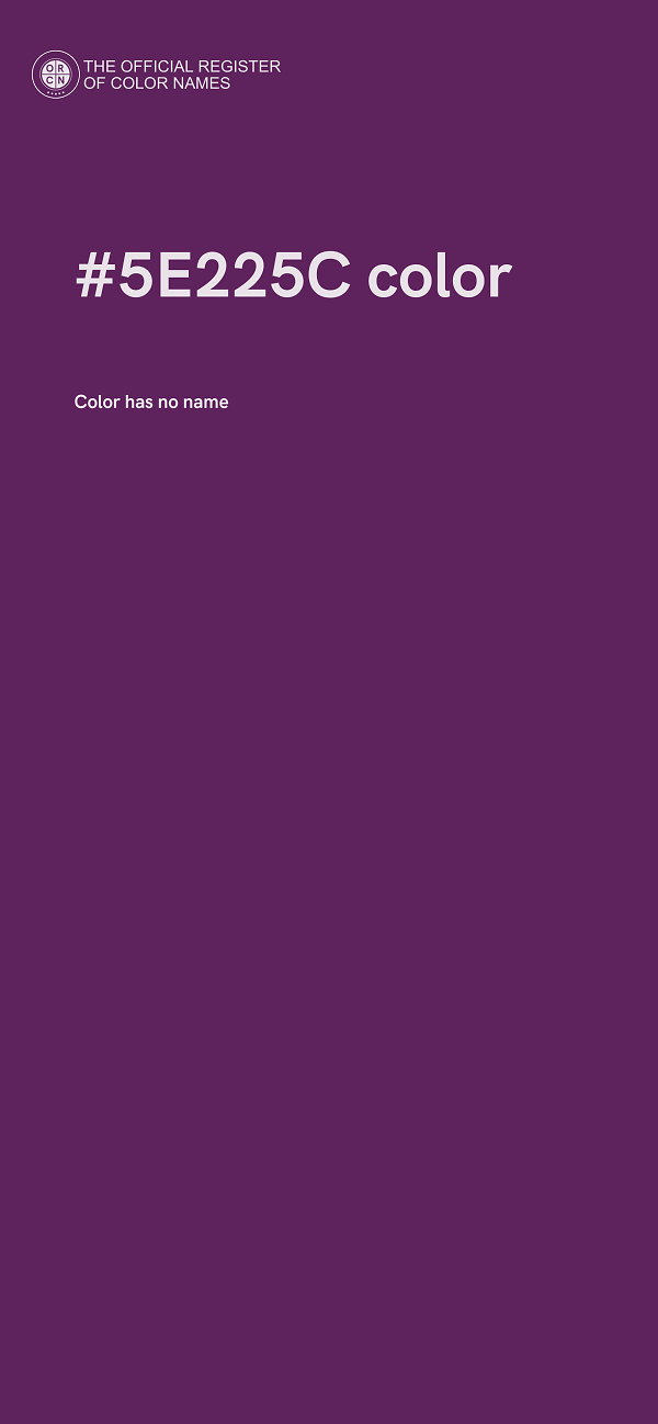 #5E225C color image