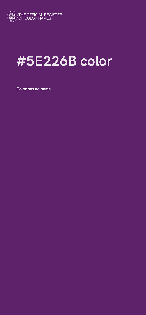 #5E226B color image