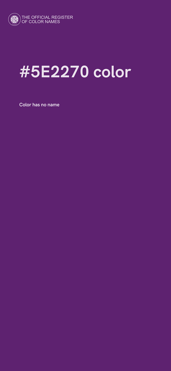 #5E2270 color image