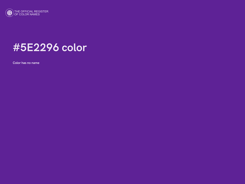 #5E2296 color image