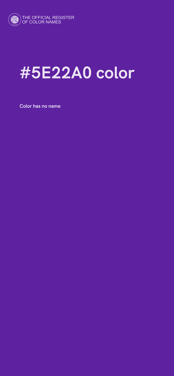 #5E22A0 color image
