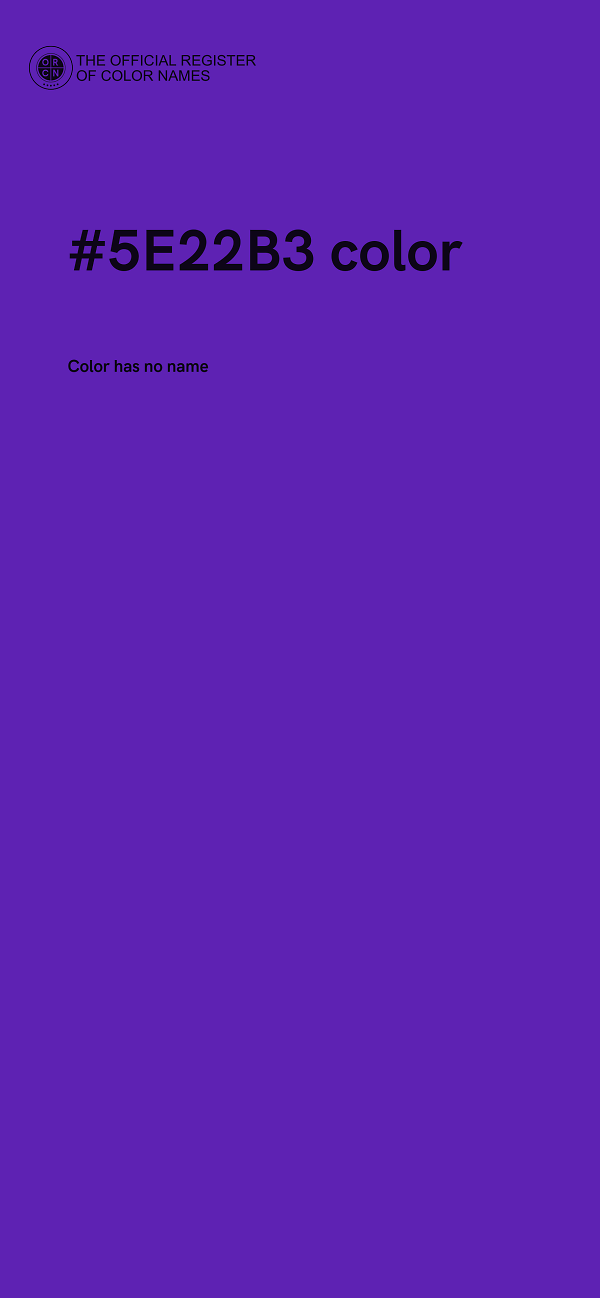 #5E22B3 color image