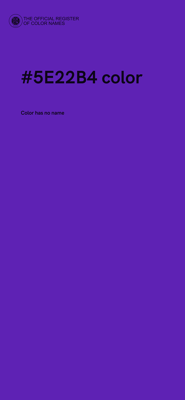 #5E22B4 color image