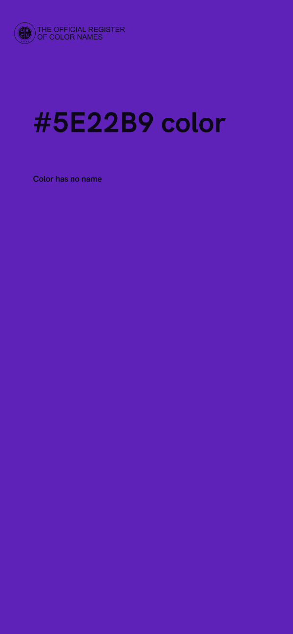 #5E22B9 color image