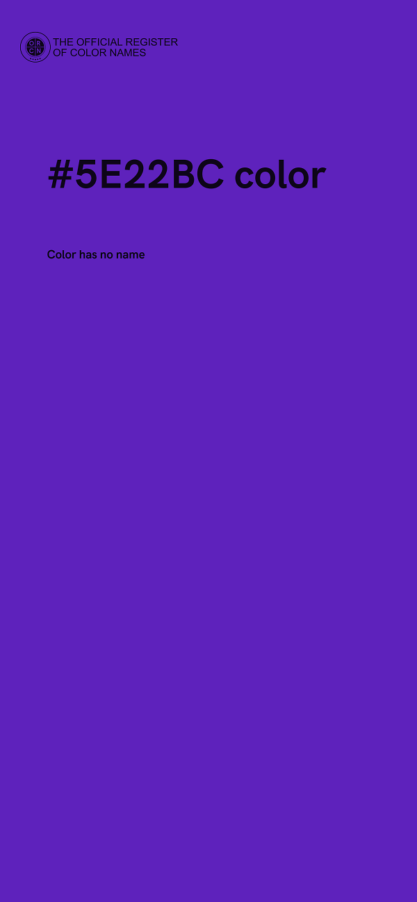 #5E22BC color image