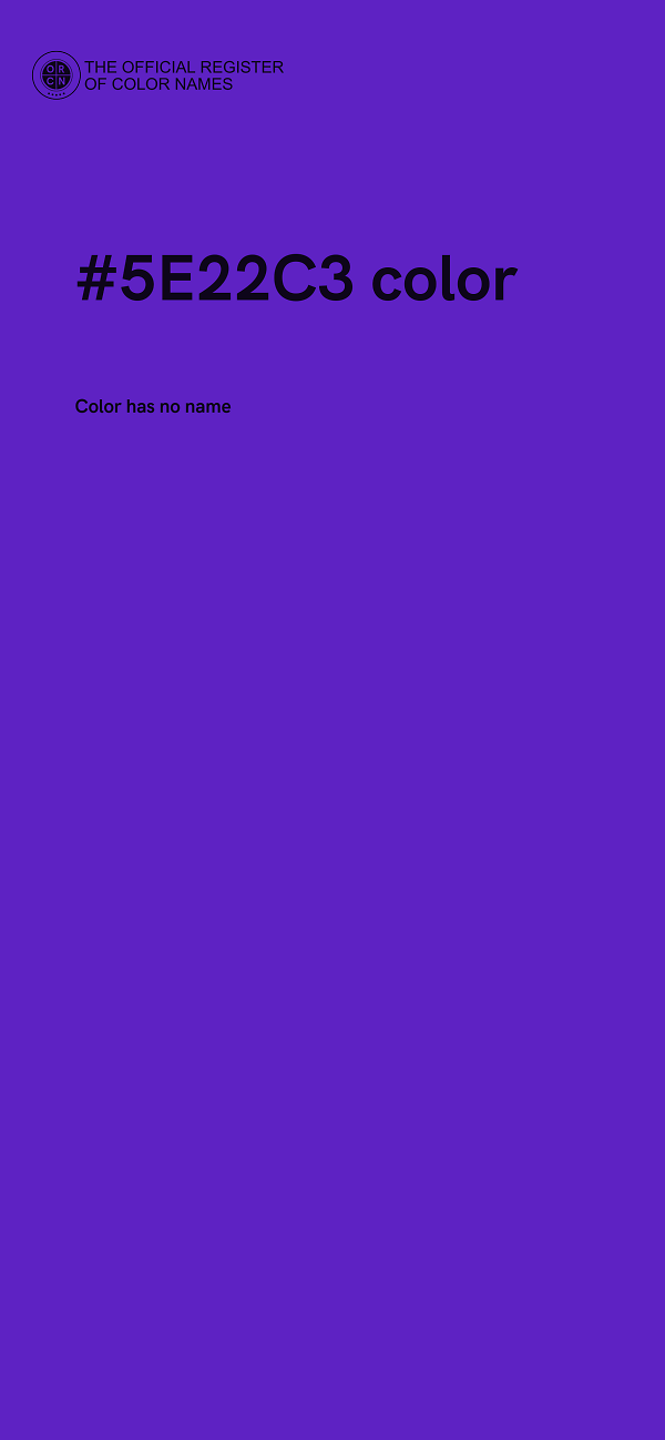 #5E22C3 color image
