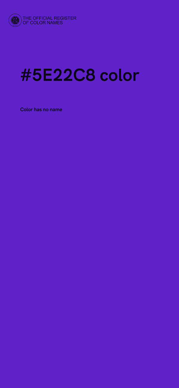 #5E22C8 color image