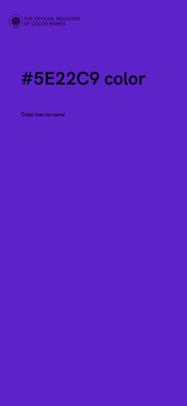 #5E22C9 color image