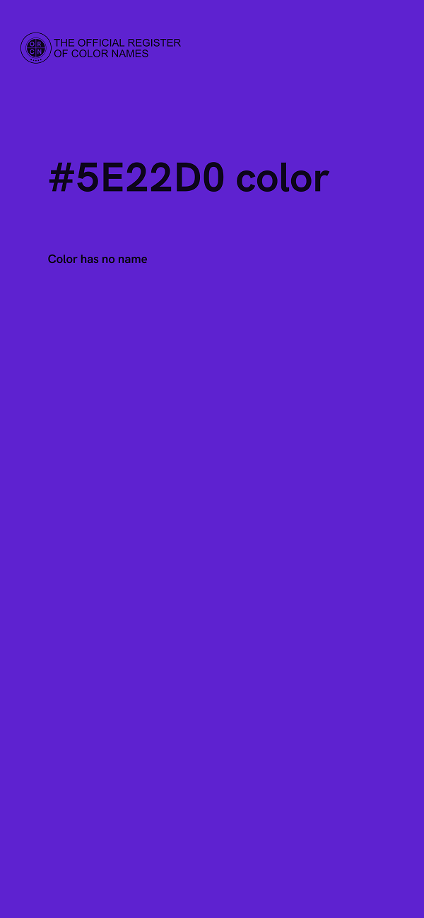 #5E22D0 color image