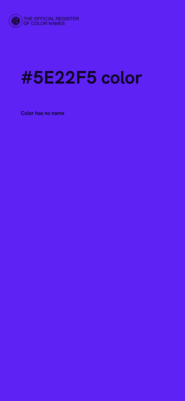 #5E22F5 color image