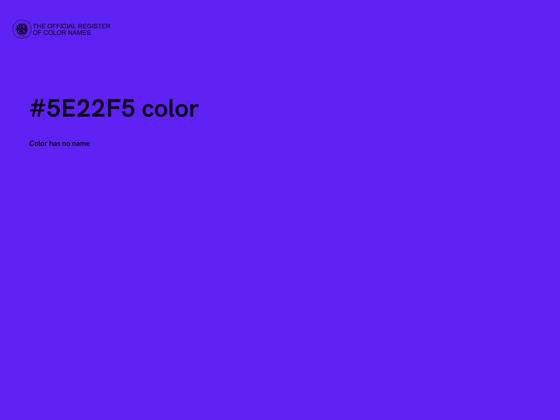 #5E22F5 color image