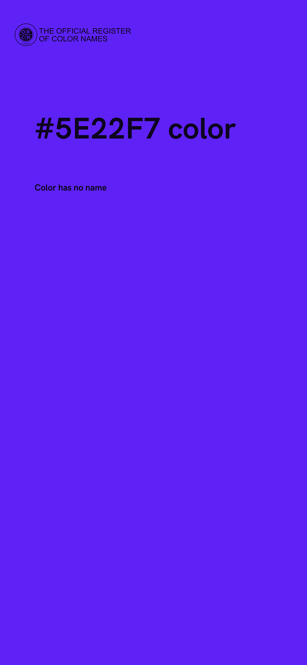 #5E22F7 color image