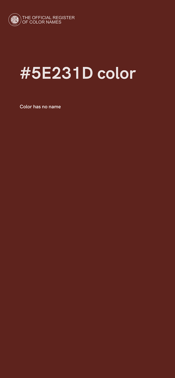 #5E231D color image