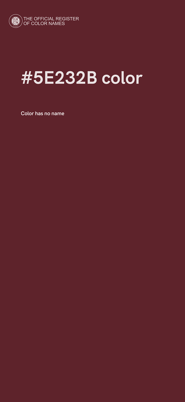 #5E232B color image