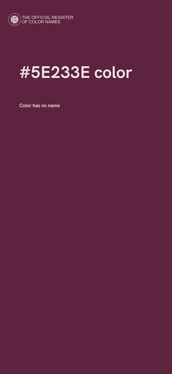 #5E233E color image