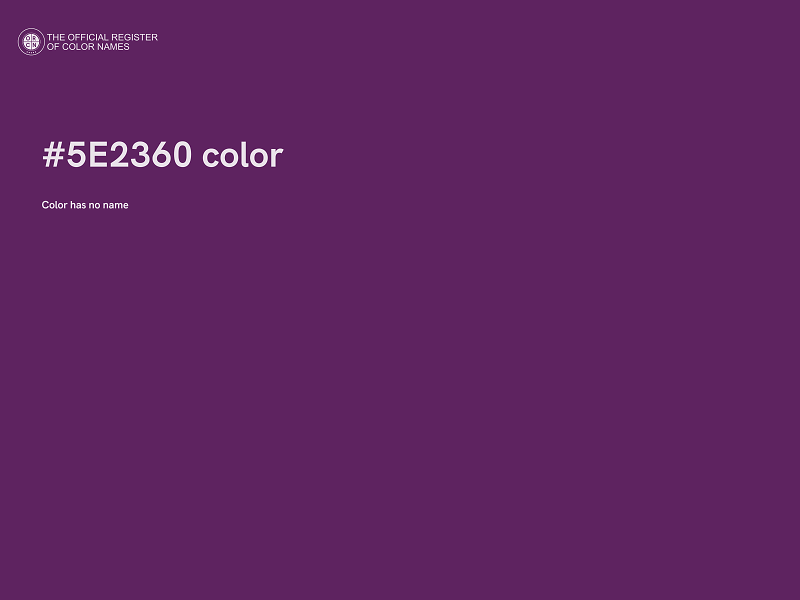 #5E2360 color image