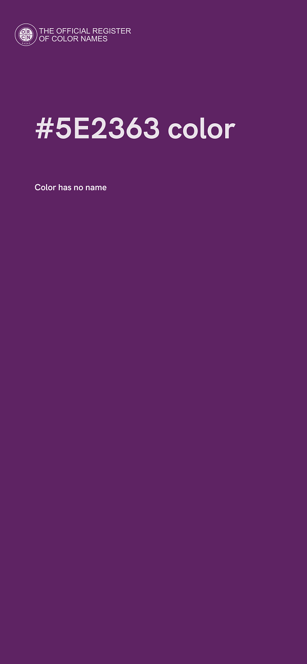 #5E2363 color image