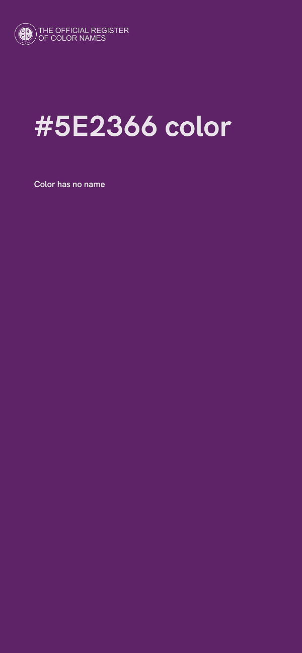 #5E2366 color image