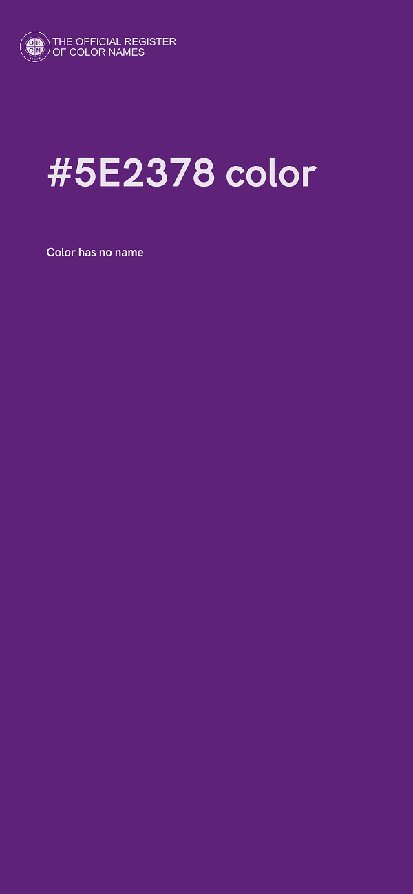#5E2378 color image