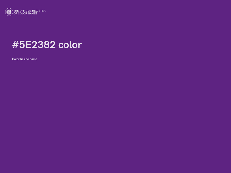 #5E2382 color image