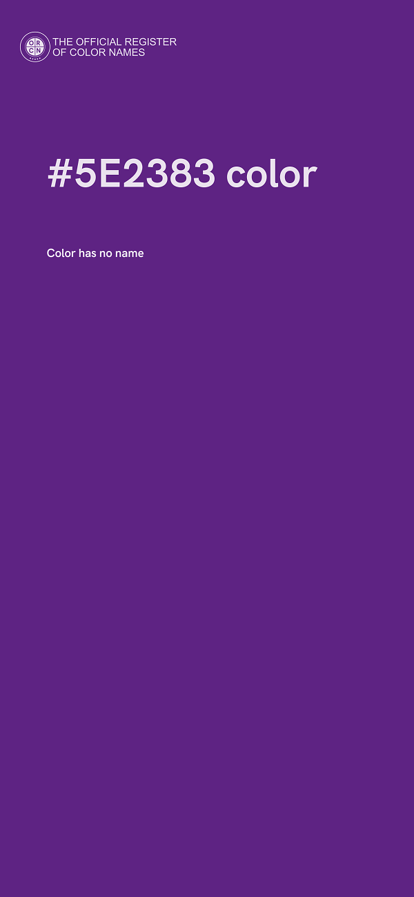 #5E2383 color image