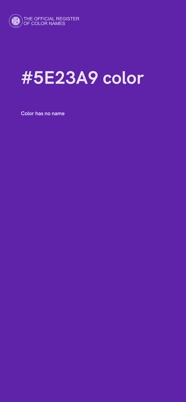 #5E23A9 color image