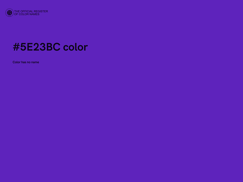 #5E23BC color image
