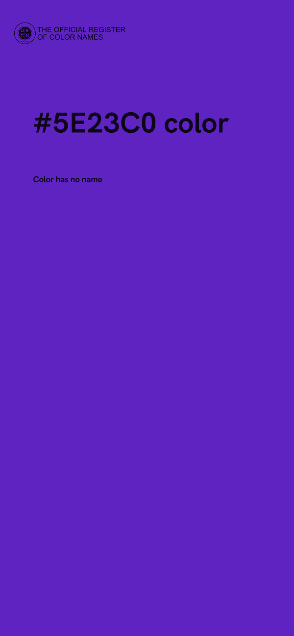 #5E23C0 color image