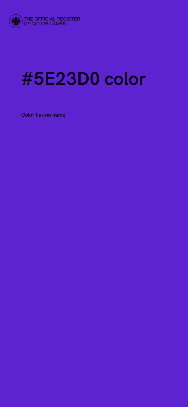 #5E23D0 color image