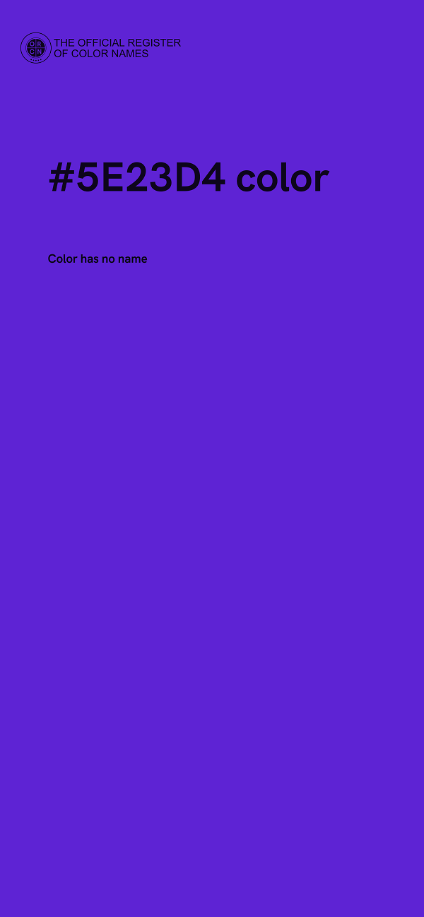 #5E23D4 color image