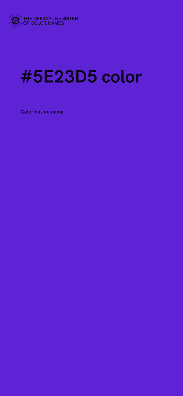 #5E23D5 color image