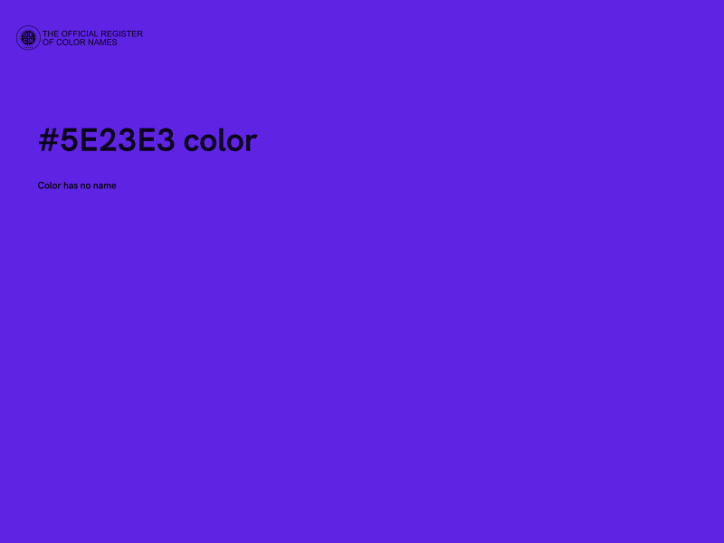 #5E23E3 color image
