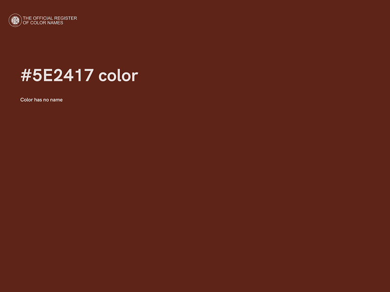 #5E2417 color image
