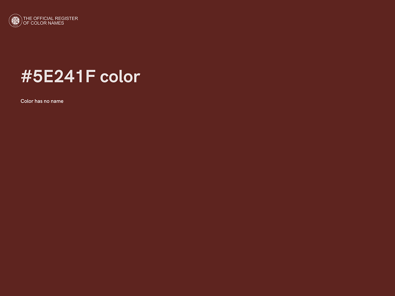 #5E241F color image