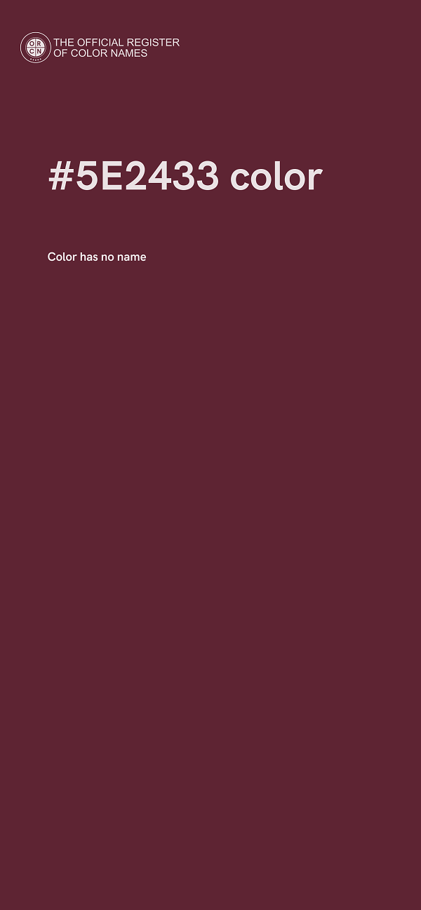 #5E2433 color image