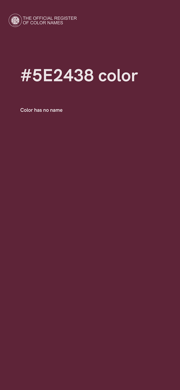 #5E2438 color image