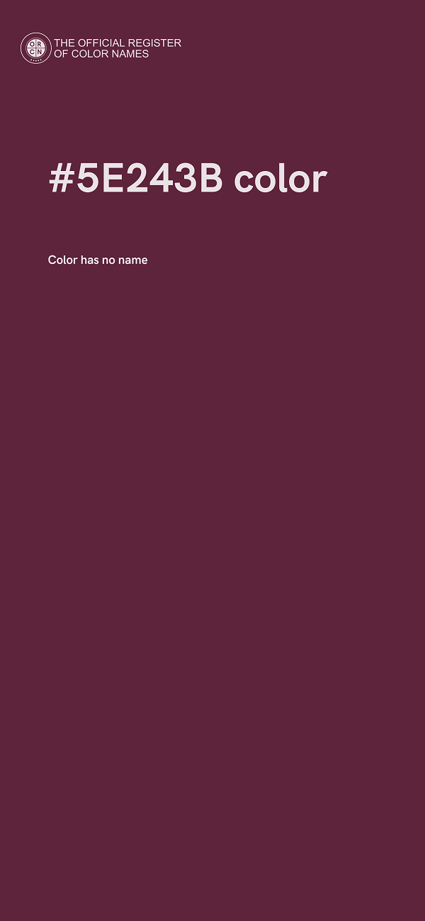 #5E243B color image