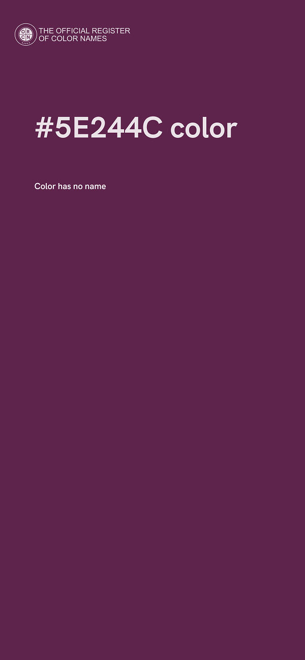 #5E244C color image