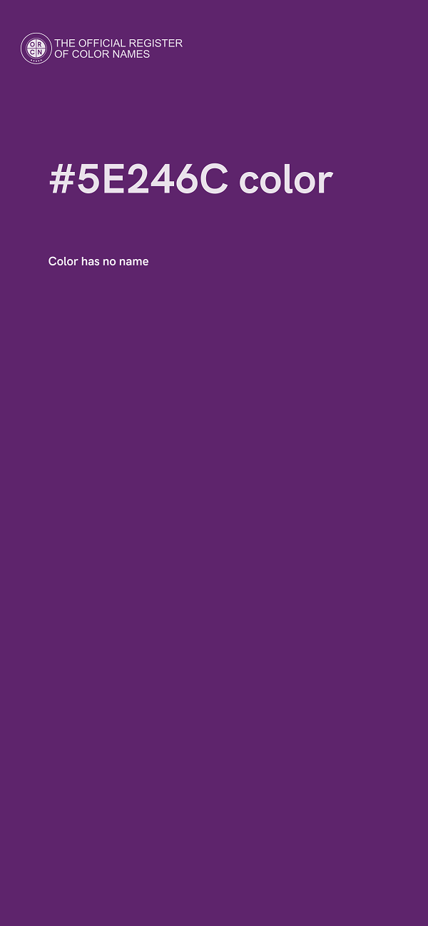 #5E246C color image