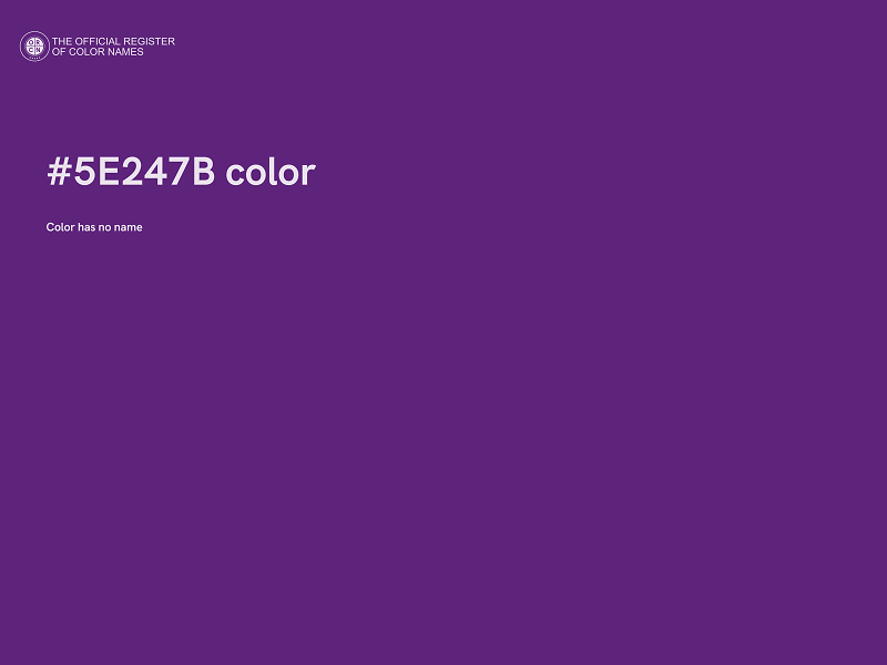 #5E247B color image